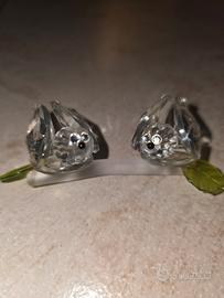 Soprammobili in cristallo trasparente Swarovski