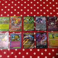 lotto carte Pokemon Rare + rispettive sleeves