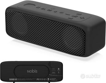 NOBIS Cassa Bluetooth 20W, Impermeabile, Nero