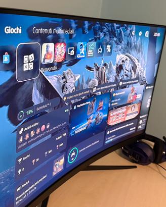 Playstation 5 + schermo 170Hz curvo MSI