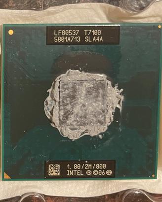 Cpu per notebook T7100 core2 duo 1,8GHz  socket P