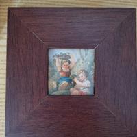 Quadretto vintage con scena campestre 