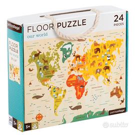 puzzle mappa del mondo