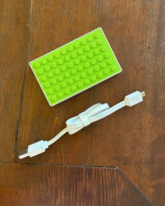 Power Bank a forma di mattoncini Lego
