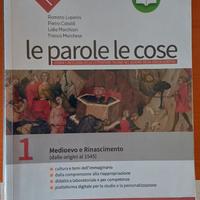 Libro scuola superiore: Le parole le cose Vol. 1