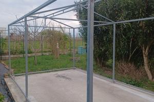 Struttura zincata per box auto