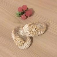 Scarpette neonata in cotone, soletta 8 cm