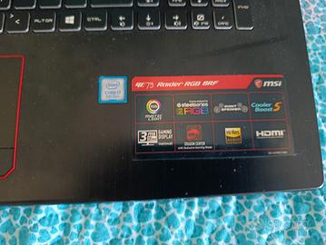 Notebook gaming Msi ge73 raider rgb 8rf