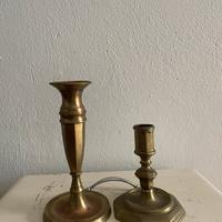 Candelieri vecchi in ottone