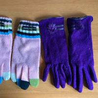 Due paia di guanti per donna/bambina per il freddo