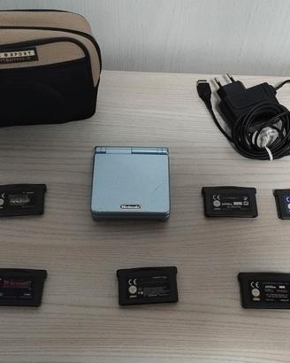 Nintendo Game Boy Advance GBA SP Pearl Blue