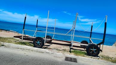 Carrello per alaggio e varo natante 8-10 metri