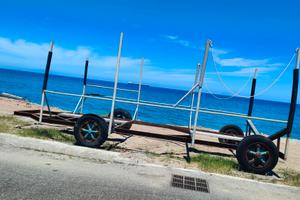 Carrello per alaggio e varo natante 8-10 metri