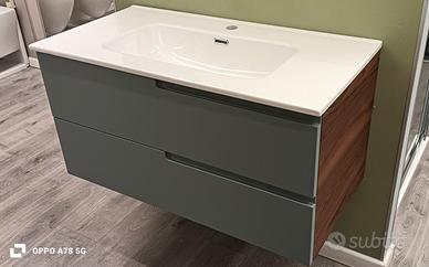 Mobile bagno 90x45 con specchio e led nuovo