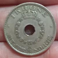 MONETA 1 KRONE 1925 NORVEGIA  BB