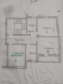 3 camere in via del Parco