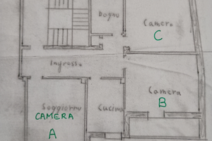 3 camere in via del Parco