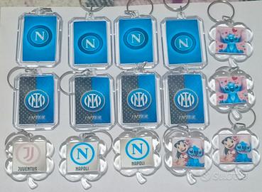 portachiavi personalizzati NAPOLI,INTER,ECC.