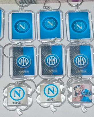 portachiavi personalizzati NAPOLI,INTER,ECC.