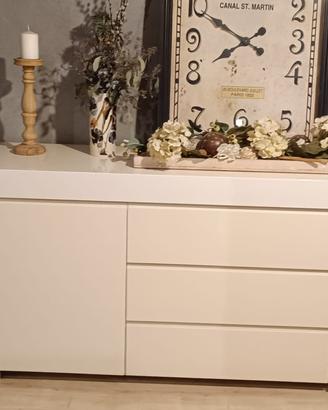 Madia credenza laccata bianca 180 cm