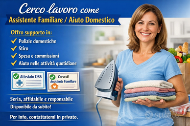 Assistente familiare / aiuto domestico