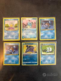 🐢 Lotto Carte Pokémon Linea Evolutiva Squirtle 💧