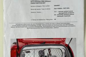 Rete divisoria vano bagagli per Panda / 500L