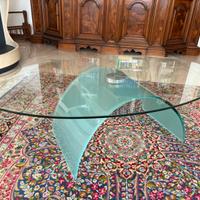 Tavolino da salotto in cristallo