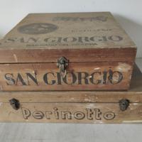 CASSETTE DI LEGNO VINTAGE - DISTILLERIE