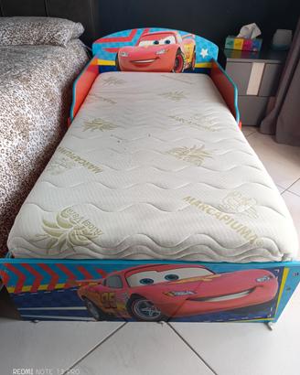 Lettino Cars con materasso
