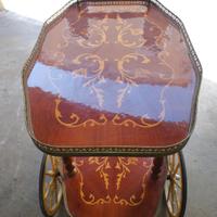 Carrello portavivande intarsio sorrentino anni 60