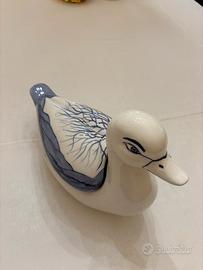 Anatra in maiolica di Renzo Del Lungo