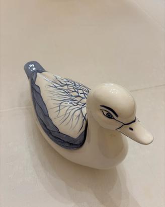 Anatra in maiolica di Renzo Del Lungo