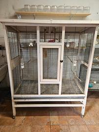 Voliera per canarini h160 prof 60 125 larg