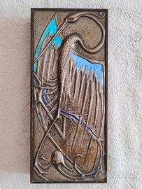 OTTAVIANI scatola argento 925 smalto e palissandro