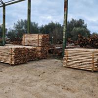PALI IN LEGNO DI ACACIA TONDI PER RECINZIONI