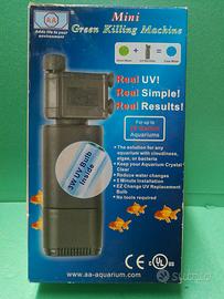 Sterilizzatore per acquario con lampada uv e pompa