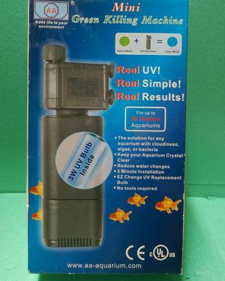 Sterilizzatore per acquario con lampada uv e pompa
