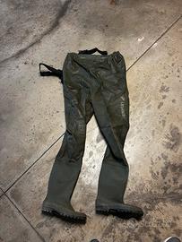 Tuta salopette acqua stivali pesca impermeabili