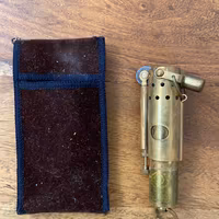 Accendino militare antivento a benzina in ottone