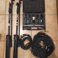 Set Microfoni Batteria Samson 7 kit + EXTRA