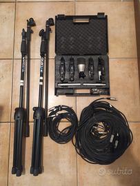 Set Microfoni Batteria Samson 7 kit + EXTRA
