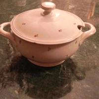 zuppiera vintage in porcellana cecoslovacca 