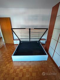 Letto matrimoniale contenitore già smontato