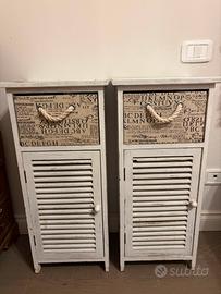 Coppia Comodini Shabby