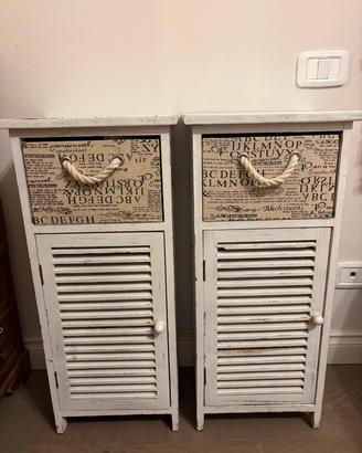 Coppia Comodini Shabby