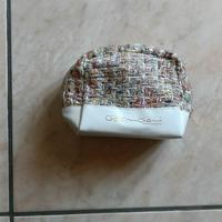 Pochette beauty bianca e multicolor Cruciani