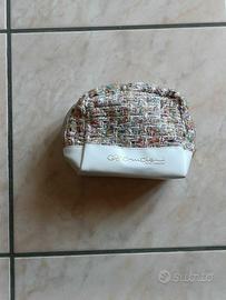 Pochette beauty bianca e multicolor Cruciani