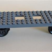 LEGO Train - Vagone Pianale Base Custom MOC NUOVO