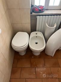 Sanitari  wc bidet lavandino con colonna perfetti
